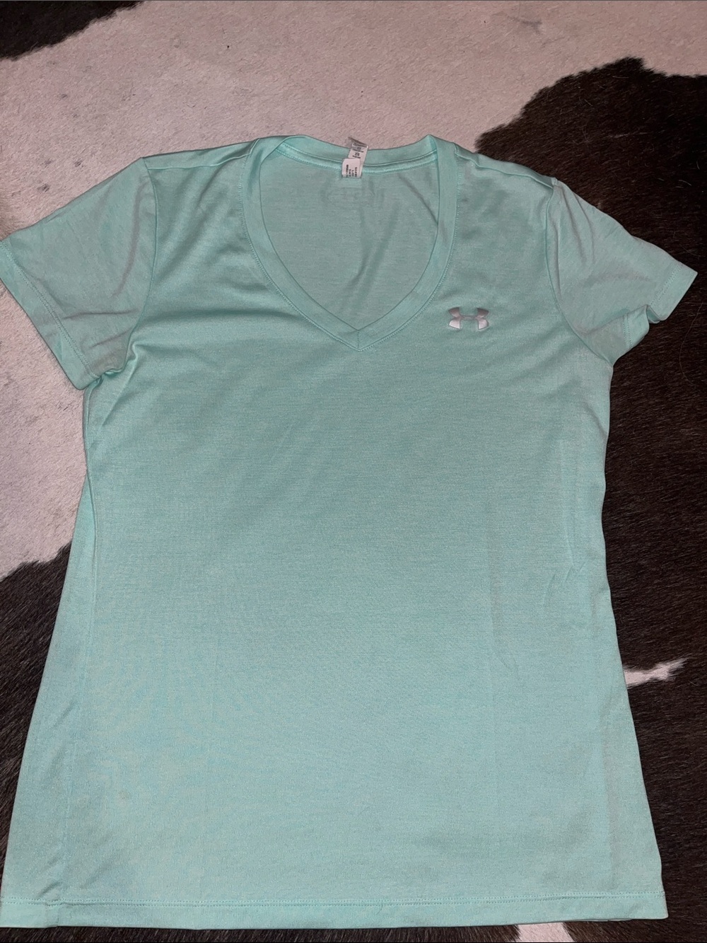 Under Armour Women's Light Mint V-Neck Performance Tee